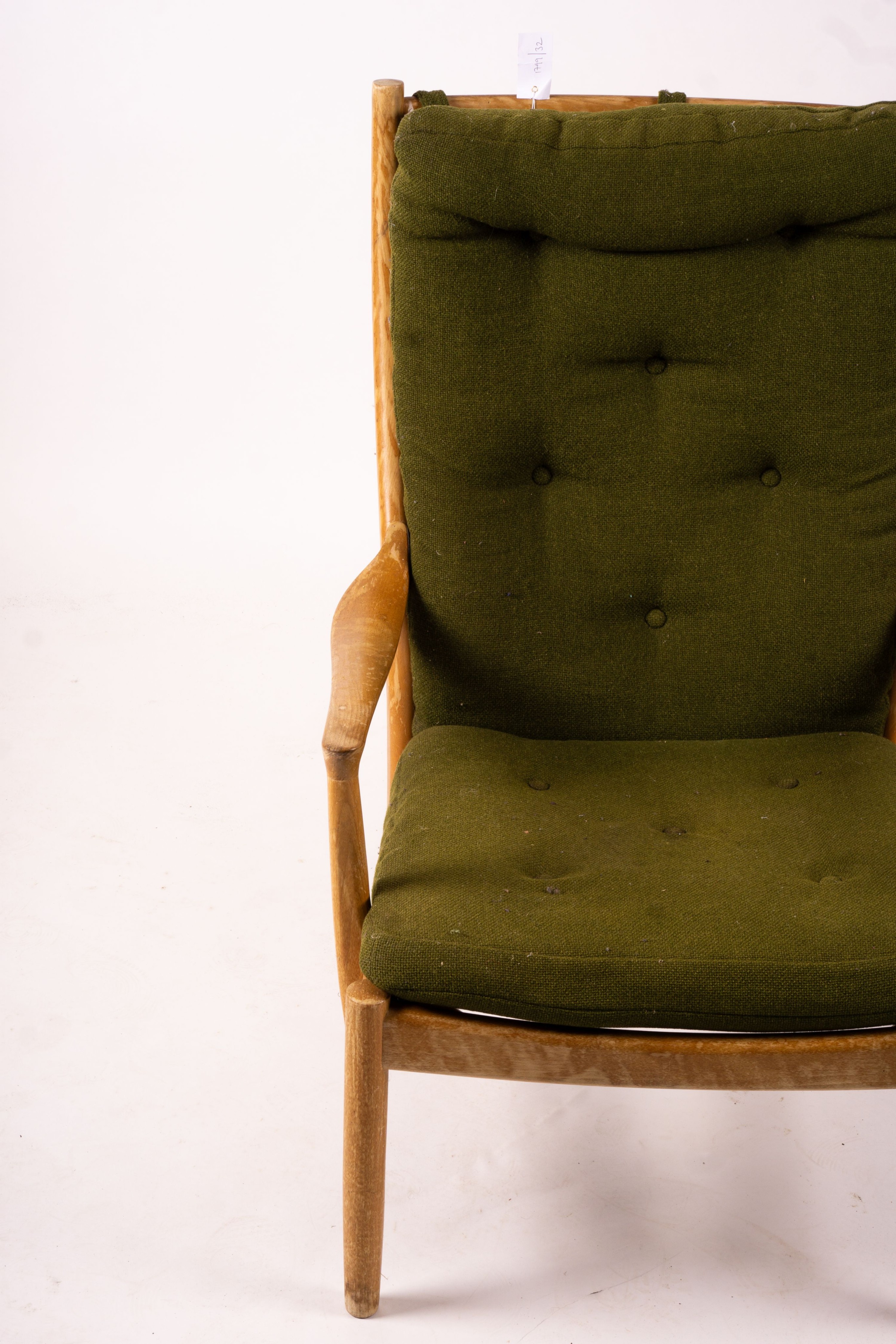 A mid century design Parker Knoll beech open armchair